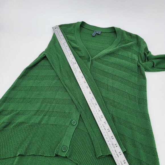 ANTHROPOLOGIE LEFT OF CENTER sz XS VALONIA green asymmetrical cardigan - Picture 5 of 9